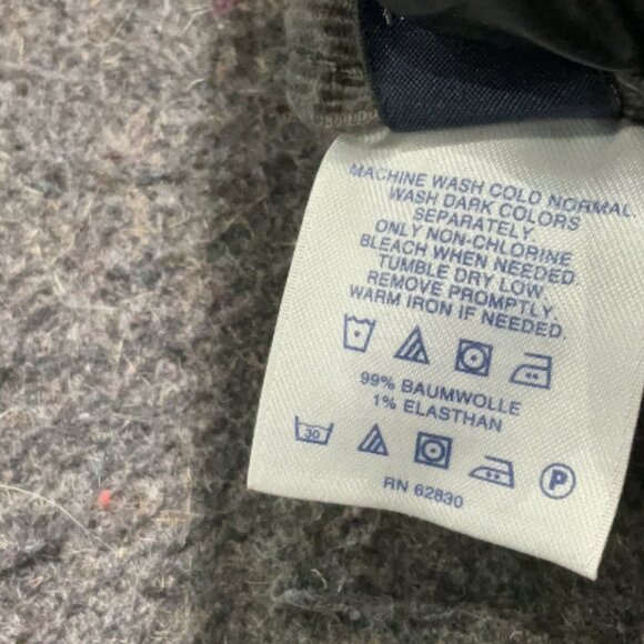 Land's End Grey Cords Women's Size 4 Low-Rise - Picture 6 of 6